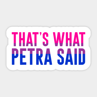 "That's What Petra Said" from A LITTLE NIGHT MUSIC Sticker